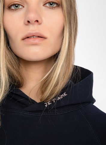 Sweat à capuche en coton ZADIG&VOLTAIRE Bleu